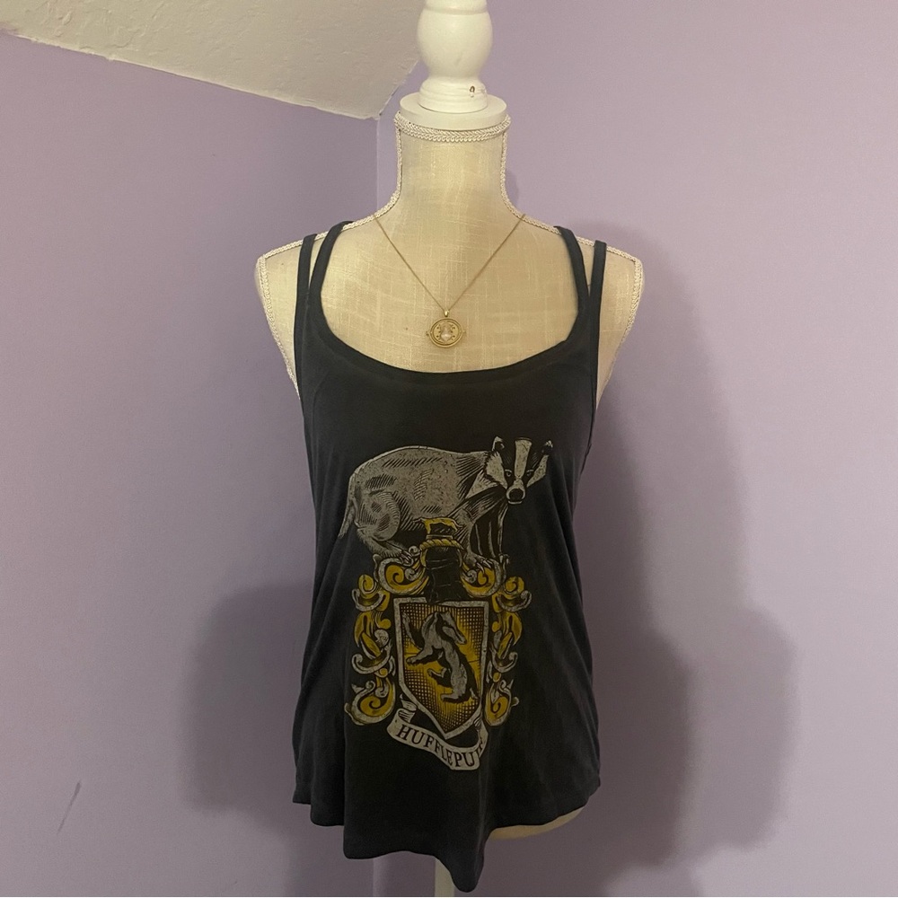 Harry Potter Hufflepuff Crossback tanktop